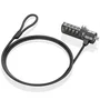 Aisens Cable de Seguridad ASLK-D40N03-BK con Combinación, 1.5m, Negro